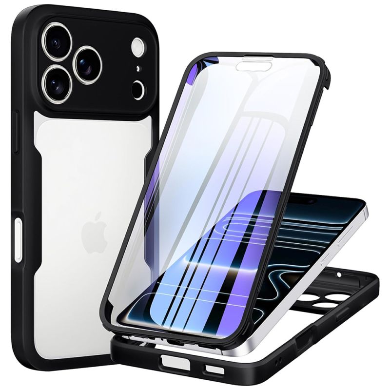 Husa pentru iPhone 18 Pro / iPhone 17 Pro + Folie - Techsuit ColorVerse 360 Series - Black