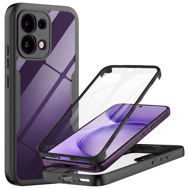 Husa pentru Oppo Reno16 F / Reno16 FS + Folie - Techsuit ColorVerse 360 Series - Black