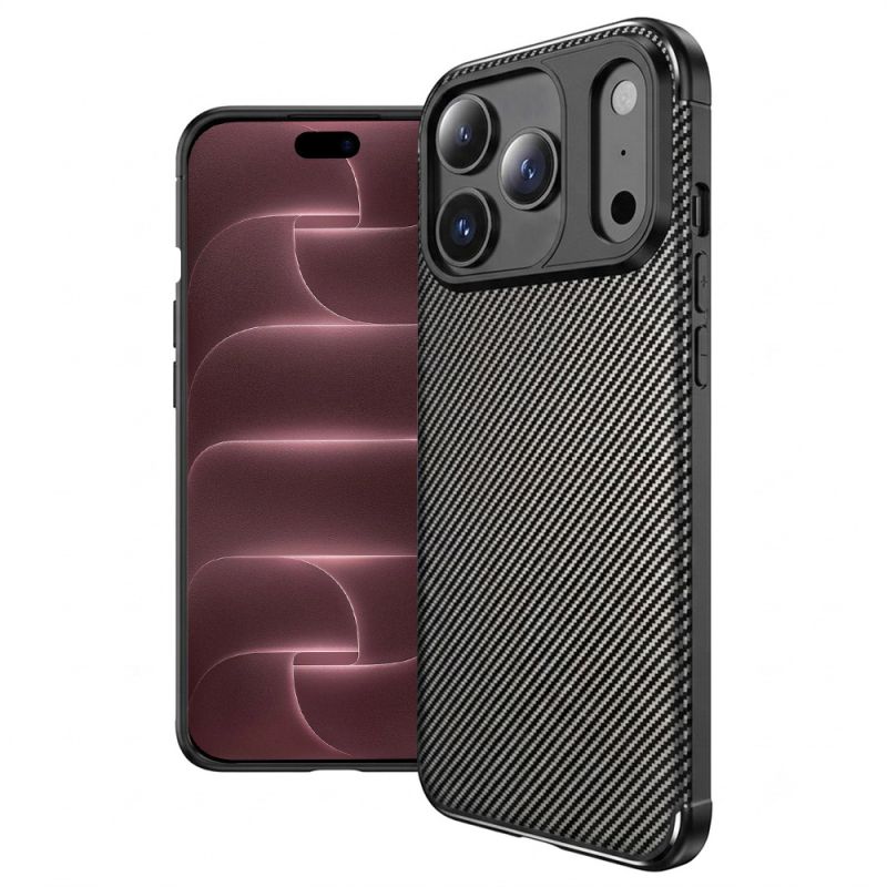 Husa pentru iPhone 18 Pro Max / iPhone 17 Pro Max - Techsuit CarbonFiber - Black