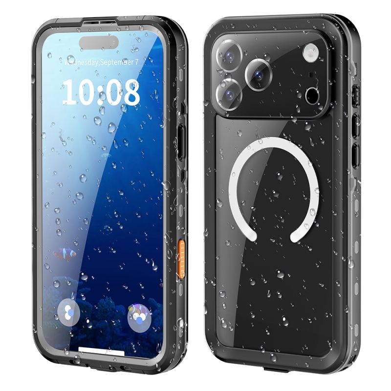 Husa pentru iPhone 18 Pro / iPhone 17 Pro - ShellBox Waterproof IP68 Case - Black