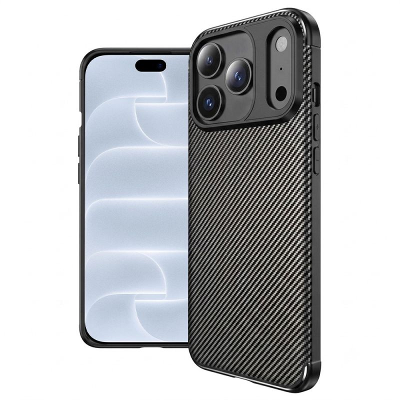Husa pentru iPhone 18 Pro / iPhone 17 Pro - Techsuit CarbonFiber - Black