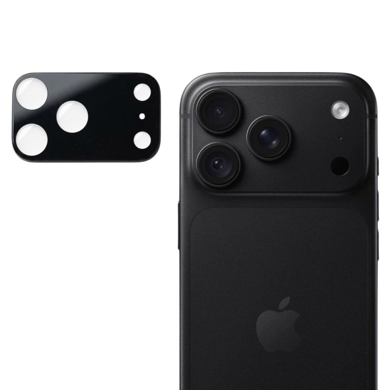 Folie Camera pentru iPhone 18 Pro Max - Techsuit Full Camera Glass - Black