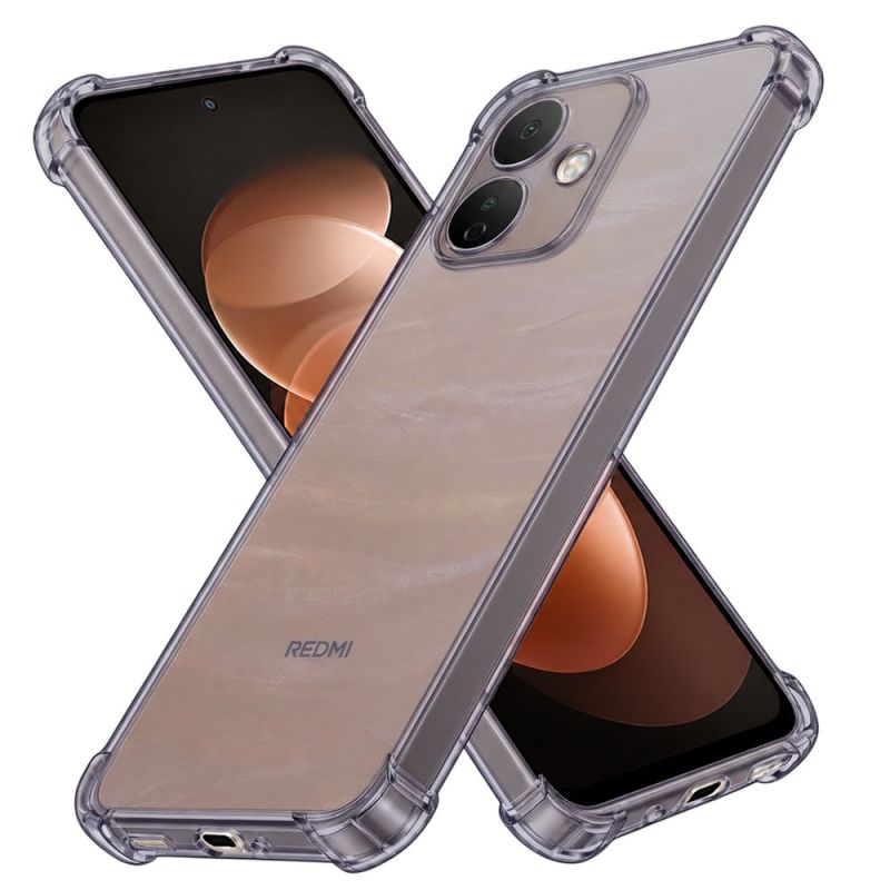 Husa pentru Xiaomi Redmi Note 17 Pro 5G - Techsuit Shockproof Clear Silicone - Smoke Black