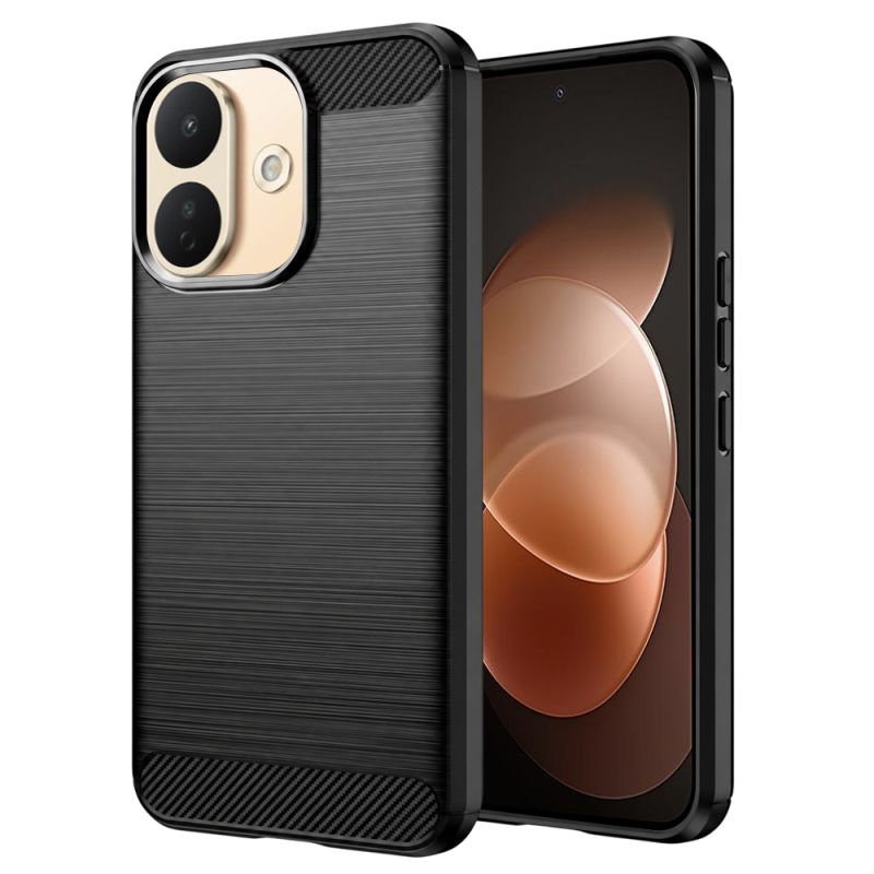 Husa pentru Xiaomi Redmi Note 17 Pro 5G - Techsuit Carbon Silicone - Black