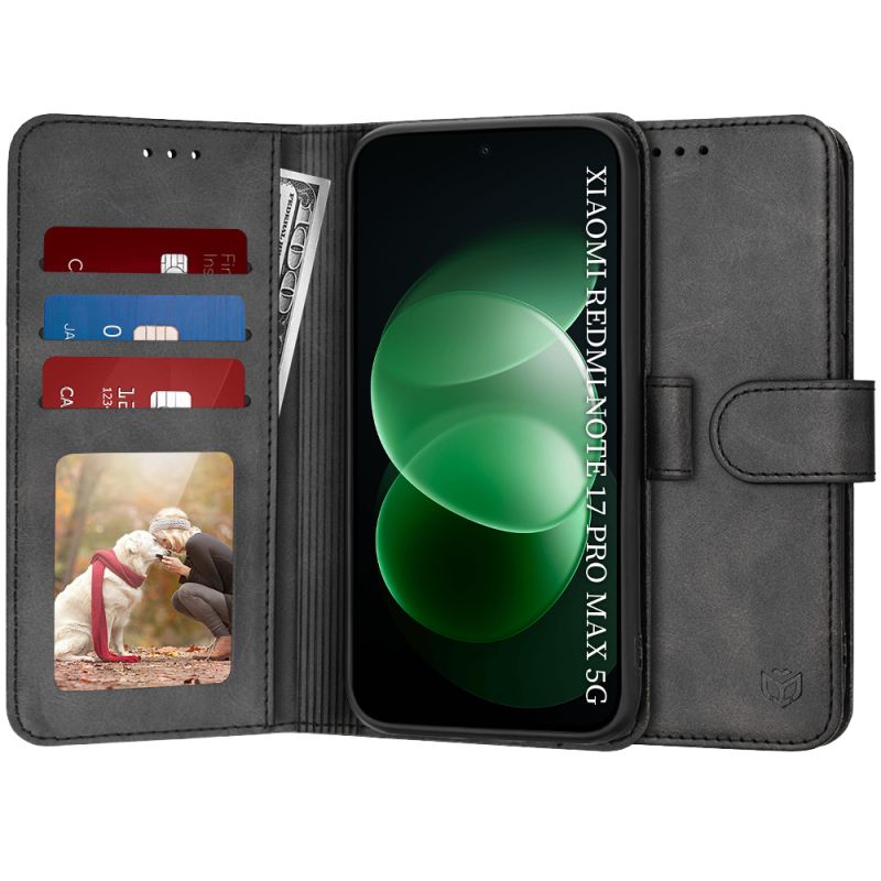 Husa pentru Xiaomi Redmi Note 17 Pro Max - Techsuit Diary Book - Black