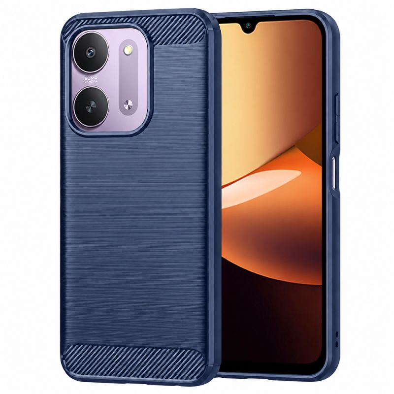 Husa pentru Xiaomi Redmi 17C 5G - Techsuit Carbon Silicone - Blue