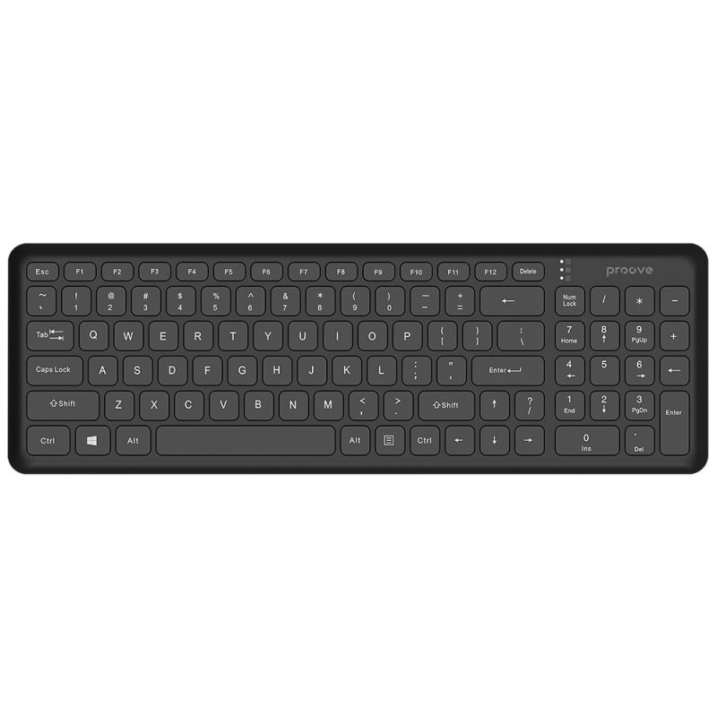 Tastatura fara Fir, 98 Taste, 1x AAA - Proove (KBCDEN00003001) - Black