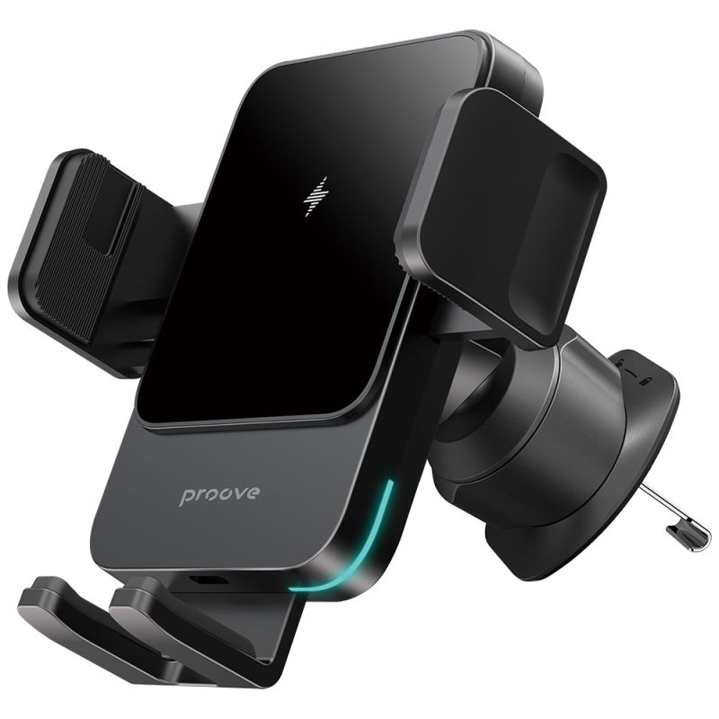 Suport Masina Universal, cu Alimentare Wireless, 15W - Proove Sonic (WHSN15002001) - Gray