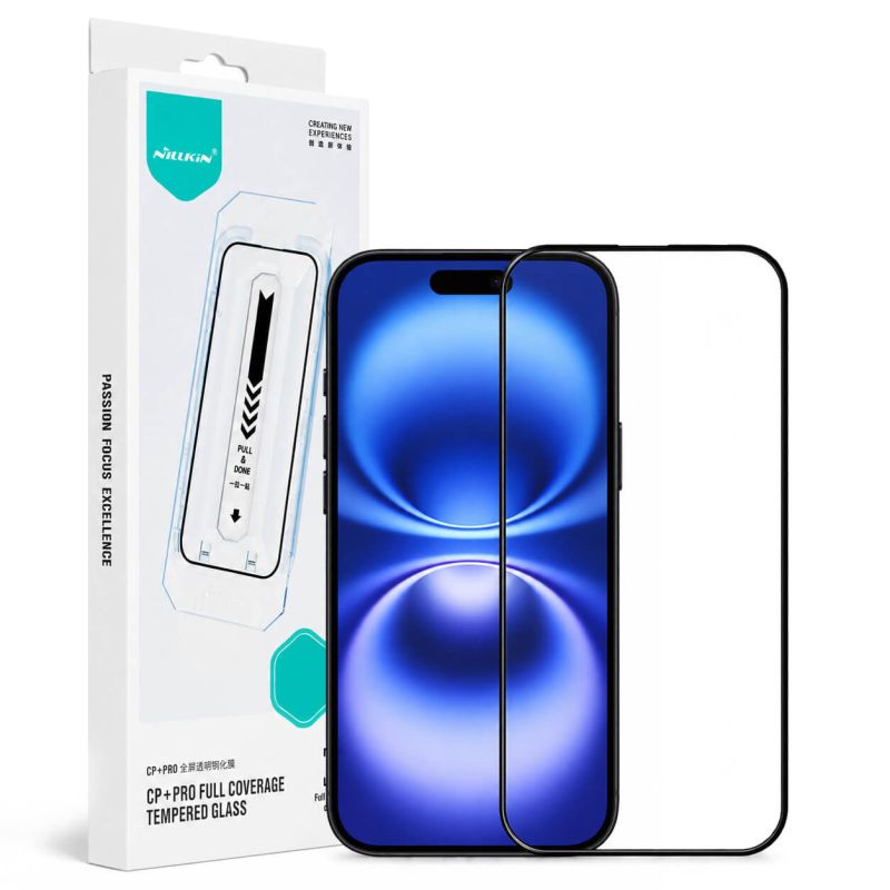 Folie pentru iPhone 16 - Nillkin CP+PRO Anti-Explosion cu Aplicator - Black