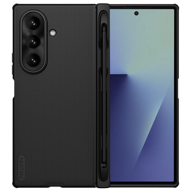 Husa pentru Samsung Galaxy Z Fold7 - Nillkin SSuper Frosted Shield Fold Magnetic Pen Holder - Black