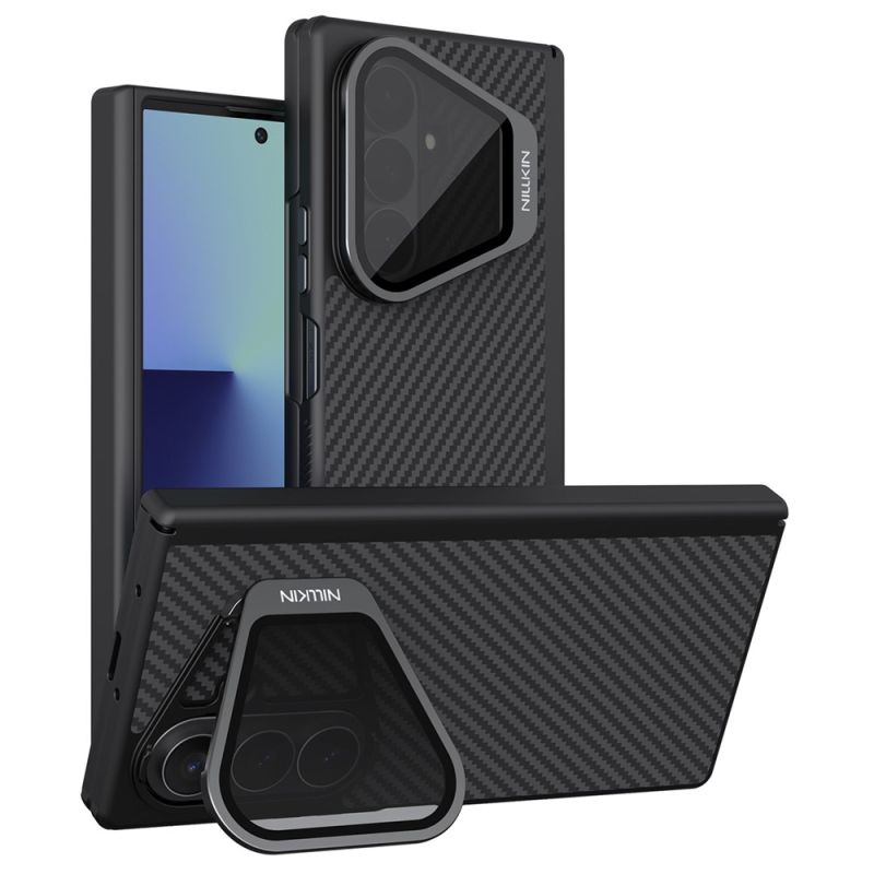 Husa pentru Samsung Galaxy Z Fold8 Ultra - Nillkin CarboProp Magnetic ( (with Transparent Black Lens Cover) - Black