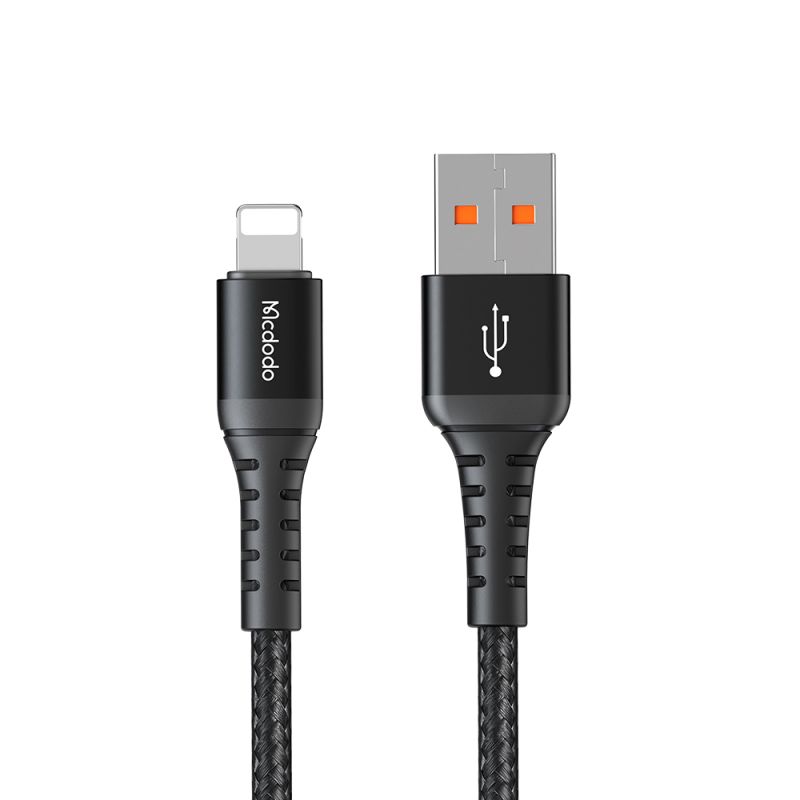 Cablu USB la Lightning, Aluminiu, Nailon Impletit, 1m - Mcdodo (CA-2261) - Black