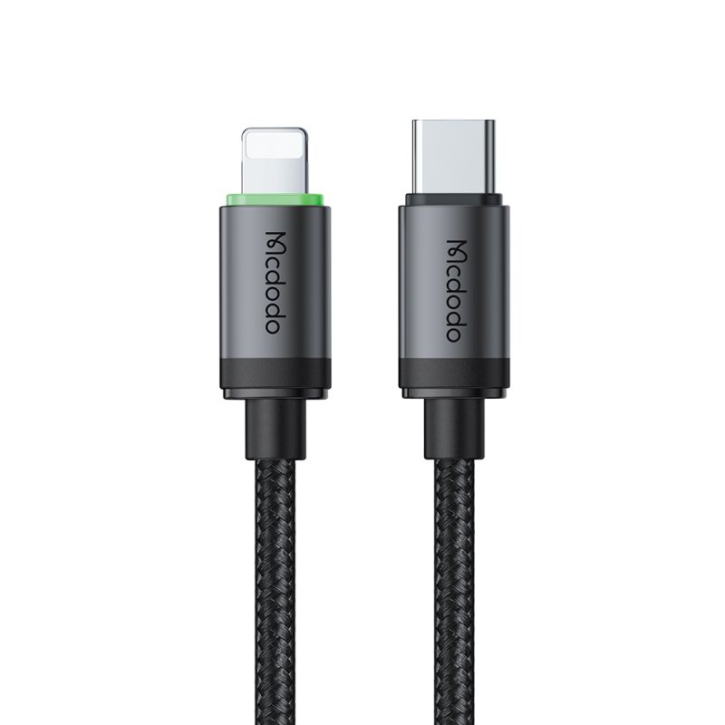 Cablu USB-C la Lightning, 36W Aluminiu, Nailon Impletit, 1m - Mcdodo (CA-4820) - Black