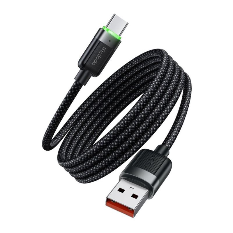 Cablu, USB-A la USB-C, 6A, 1.2m - Mcdodo Self-Winding Series (CA-5650) - Black