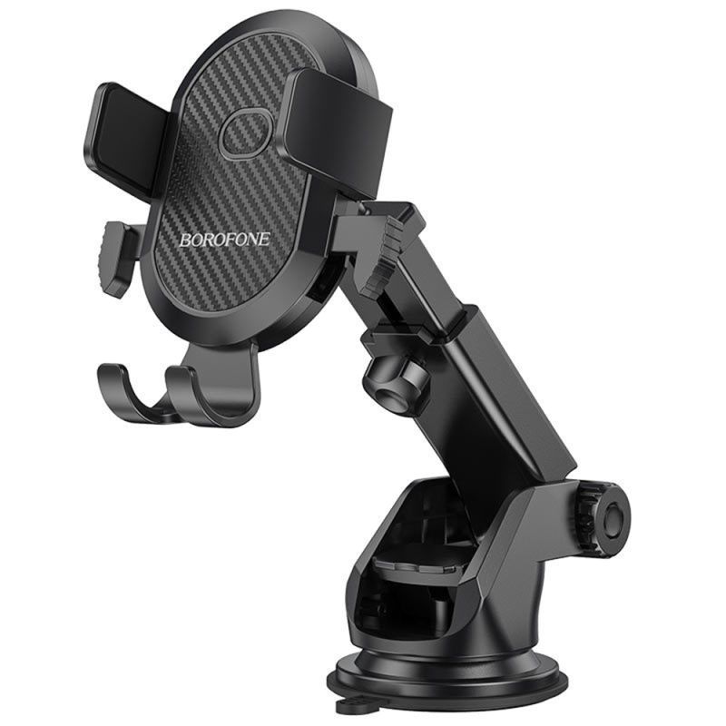 Suport pentru Masina, Panou de Bord/Parbriz, 4.5-6.5" - Borofone Amazing Bay (BH39) - Black