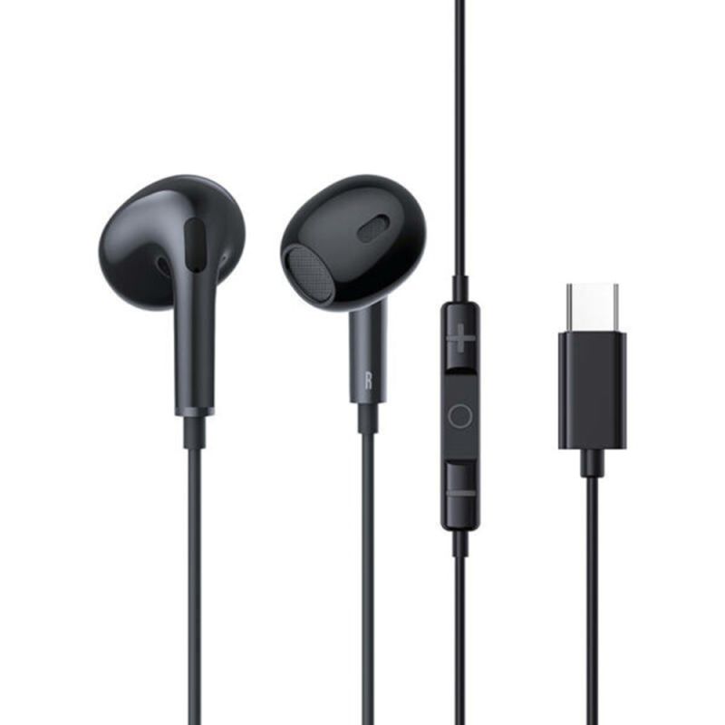 Casti cu Fir Type-C, 20Hz-20kHz, 14mm Large - Baseus Encok CZ17 (A00170000113-Z1) - Cluster Black
