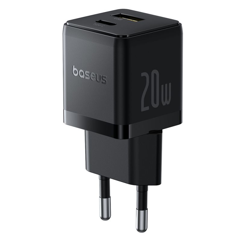 Incarcator EU 20W, USB, Type-C - Baseus Palm (P10111608113-00) - Cluster Black