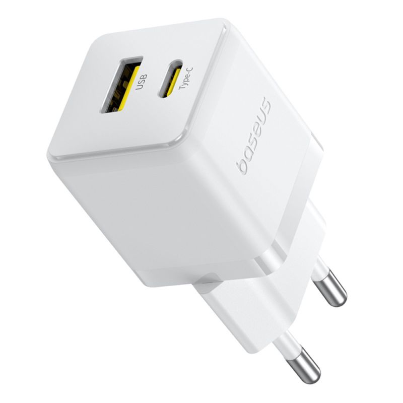 Incarcator EU 20W, USB, Type-C - Baseus Palm Series (CCZC20UE) - Moon White