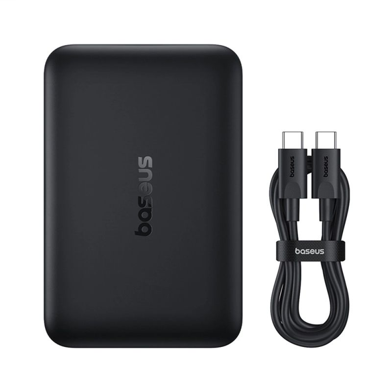 Acumulator Extern MagSafe, Type-C PD22.5, 10000mAh + Cablu Type-C- Baseus EnerFill Ultra-Mini FM11 (P1008210E123-00) - Black
