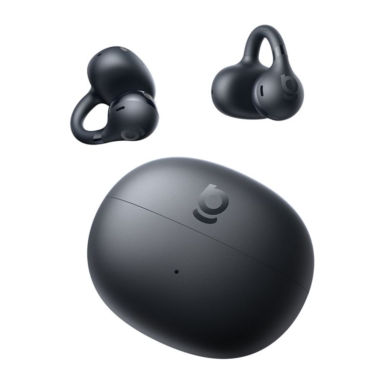 Casti fara Fir, Open-Ear, BT, IP55, TWS, 4-Mic AI Noise Reduction - Baseus BC1 (A0102400) - Black