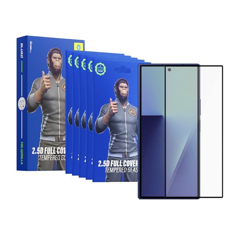 Folie pentru Samsung Galaxy Z Fold7 / Z Fold8 Ultra (set 5) - Blueo 2.5D Silk Full Cover HD Glass - Black