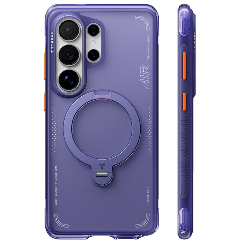 Husa pentru Samsung Galaxy S26 Ultra - Torras Ostand Spin Air Series - Dark Purple