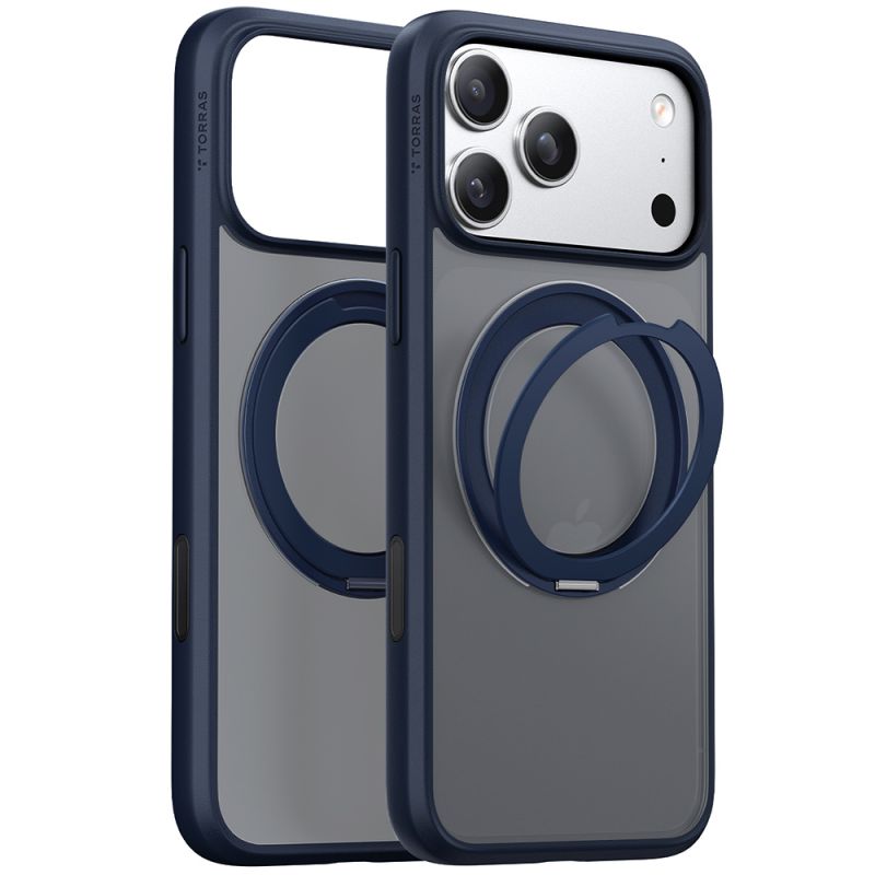 Husa pentru iPhone 17 Pro Max - Torras Ostand Pro MagSafe Series - Navy Blue