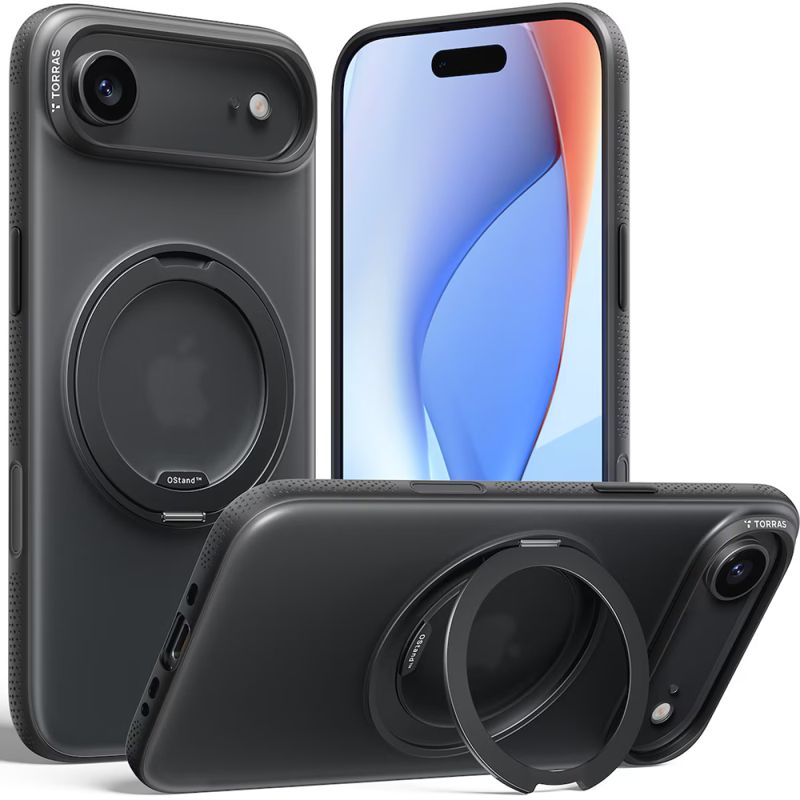 Husa pentru iPhone 17 Air - Torras Ostand R Fitness Series - Black