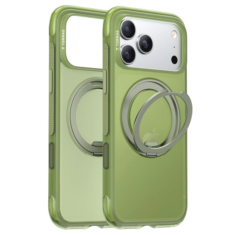 Husa pentru iPhone 17 Pro Max - Torras Ostand O3 Air Series - Forest Green