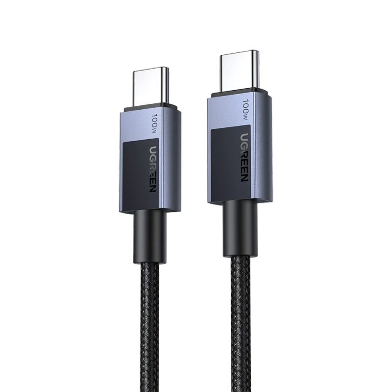 Cablu de Date USB-C la Type-C, PD100W, 5A, 480Mbps, 1m - Ugreen L512 (45063) - Space Gray