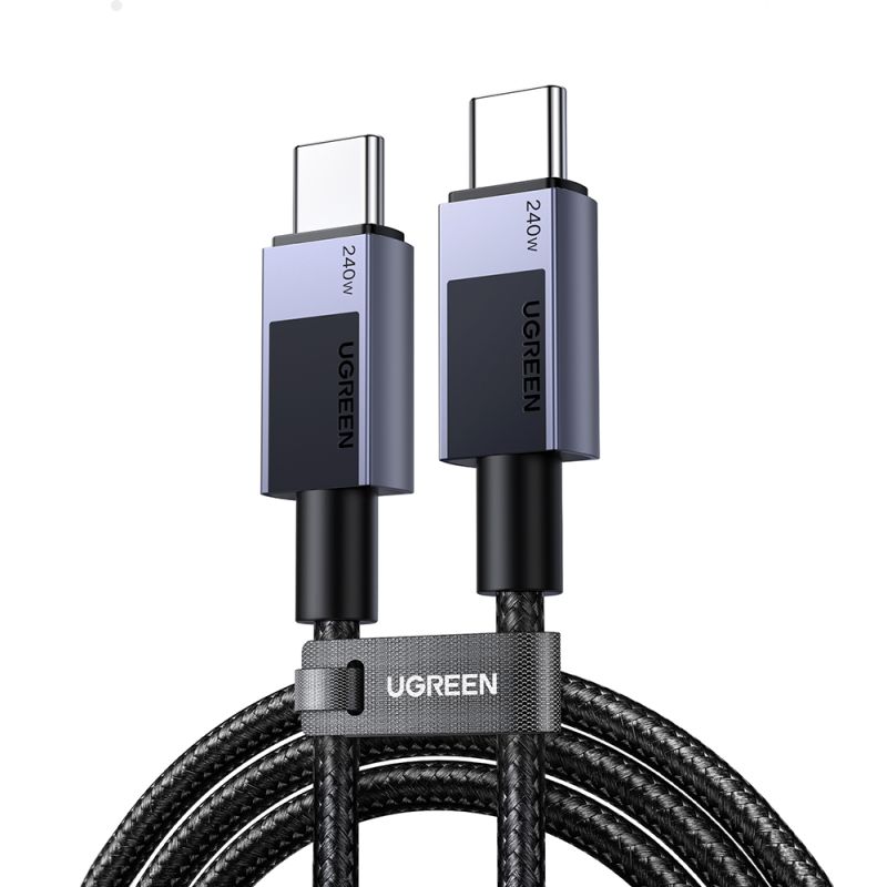 Cablu de Date USB-C la Type-C, PD240W, 5A, 480Mbps, 1m - Ugreen L513 (45067) - Space Gray