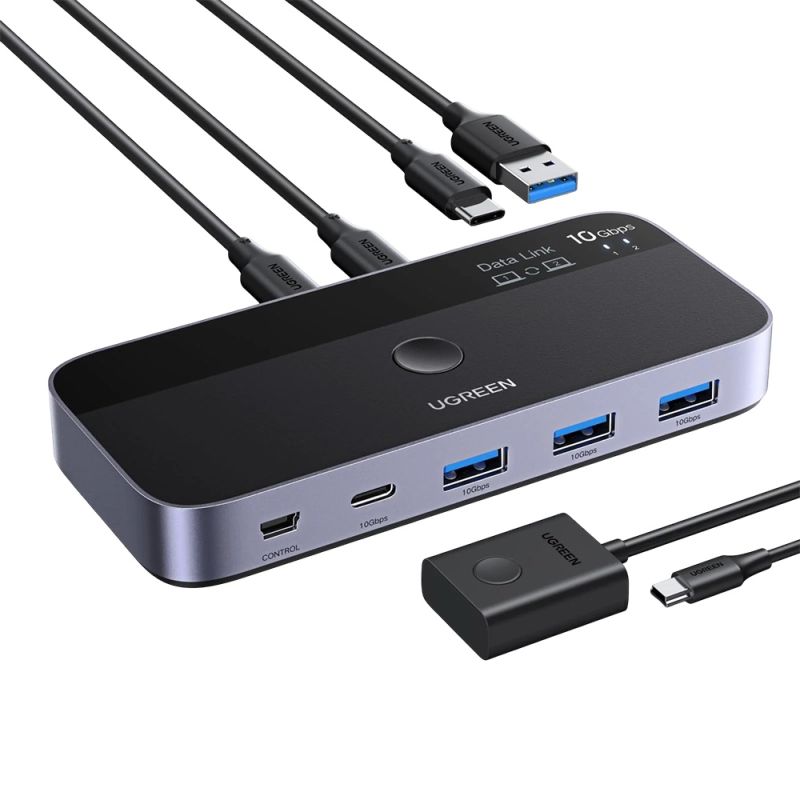 Switch 2In 4Out, Type-C, 3x USB, 10Gbps - Ugreen CM691 (45784) - Black