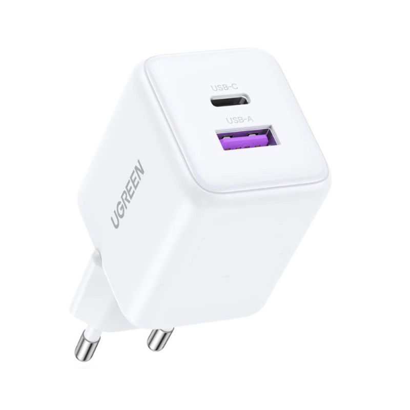 Incarcator USB, Type-C, GaN Fast Charger, 30W, QC3.0 - Ugreen X516 (65015) - White