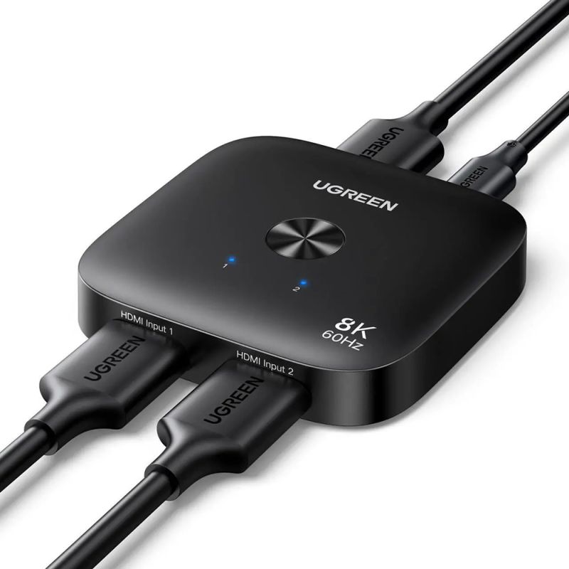 Adaptor Type-C, HDMI la 2x HDMI, 8K@60Hz - Ugreen (65877) - Black