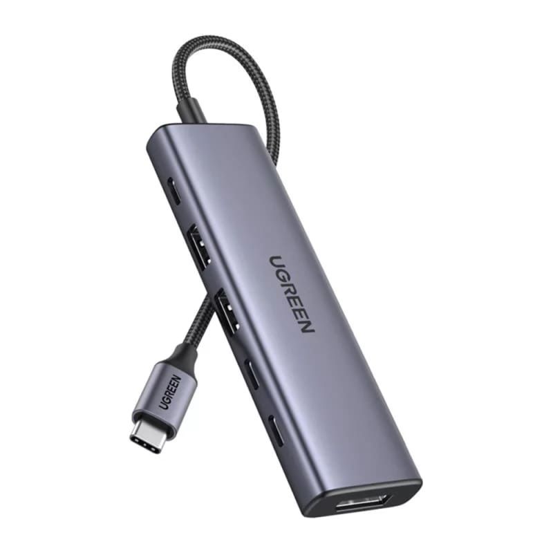 Hub USB-C 6in1 - Ugreen CM511 (75586) - Gray