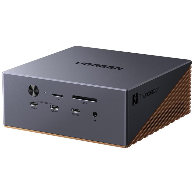 Statie de Andocare 17 in 1, 5x Type-C, 4x USB, SD/TF, RJ45, DP, 8K@60Hz, 120Gbps - Ugreen U716 (85590F) - Grey