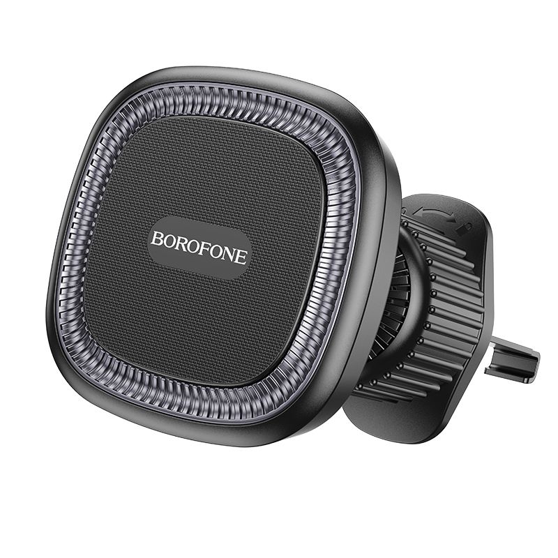 Suport de Telefon Magnetic pentru Masina cu Prindere in Grila de Ventilatie - Borofone Ice (BH96) - Black Gray