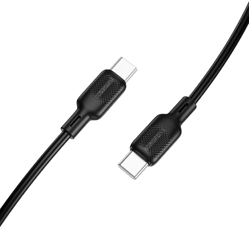 Cablu de Alimentare, USB-C, Fast Charge, 3A, 2m - Borofone Lenny (BX113) - Black