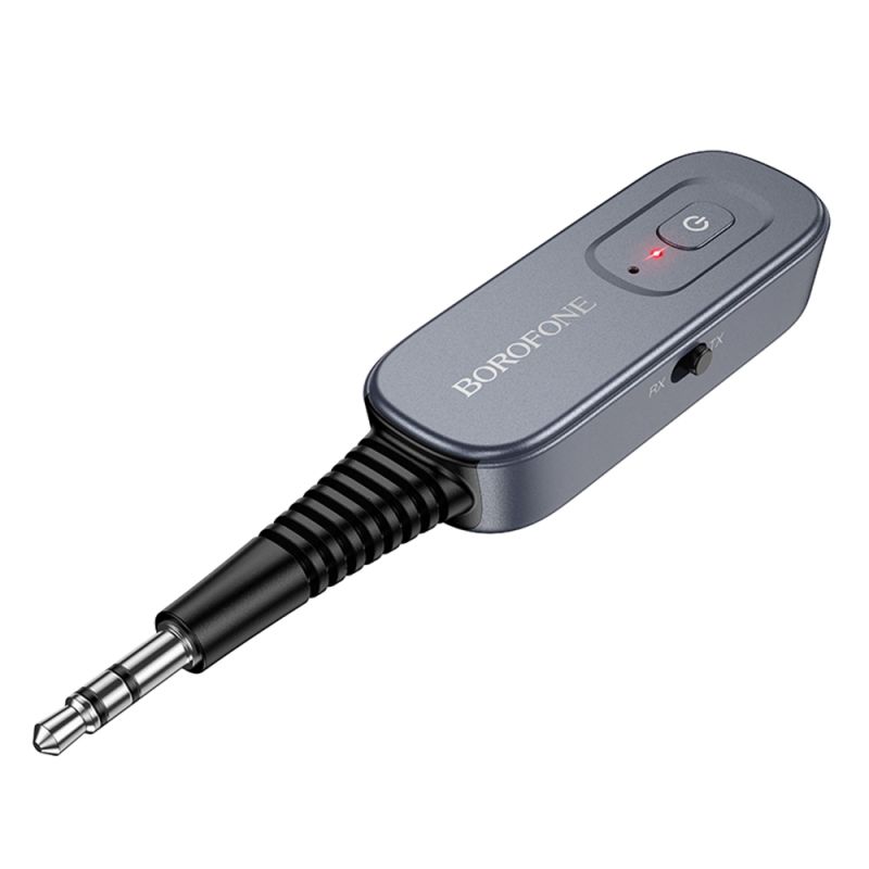 Adaptor Audio Bluetooth, Jack 3.5mm - Borofone Clear Way (BC51) - Metal Gray
