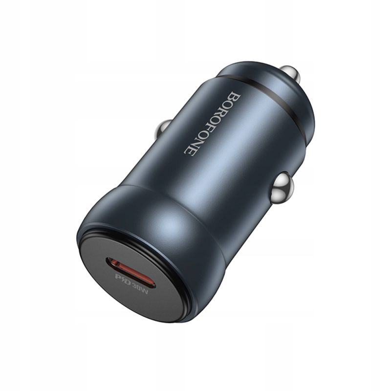 Incarcator pentru Masina, USB-C, 30W - Borofone Fresh (BZ32) - Metal Gray