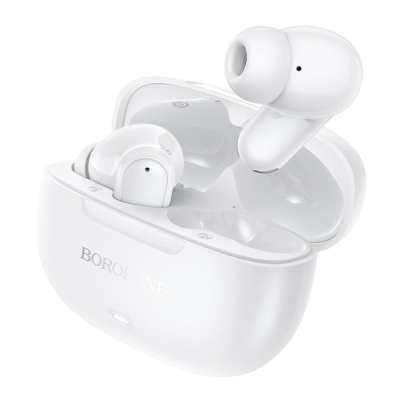 Casti fara Fir, BT6.0, ANC + ENC - Borofone Mellow (BW96) - White