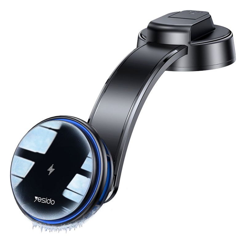 Suport Masina cu Alimentare Wireless, Prindere Bord, Racire - Yesido (C311) - Black