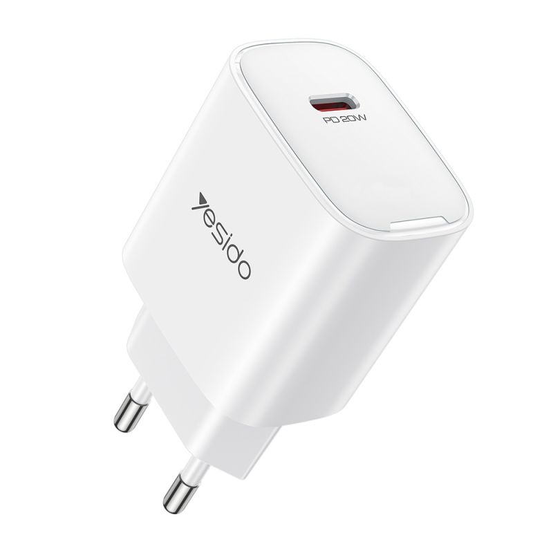 Incarcator Retea Type-C, 20W - Yesido (YC01E) - White