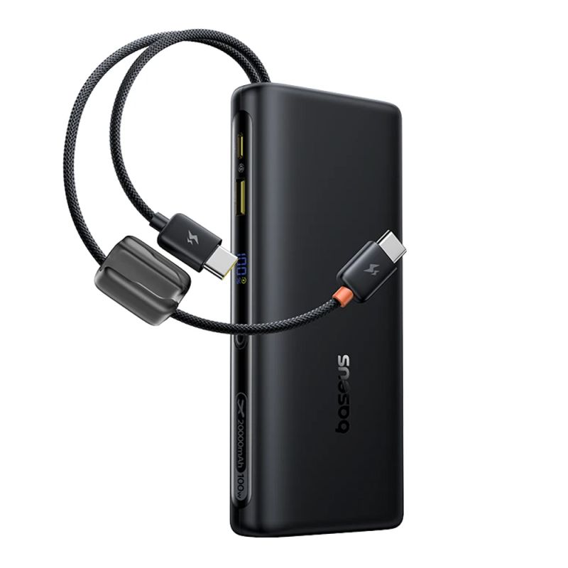 Acumulator Extern, Fast Charging, Ecran Digital, 100W, 20000mAh - Baseus EnerFill FC41 (E0028N03) - Cosmic Black