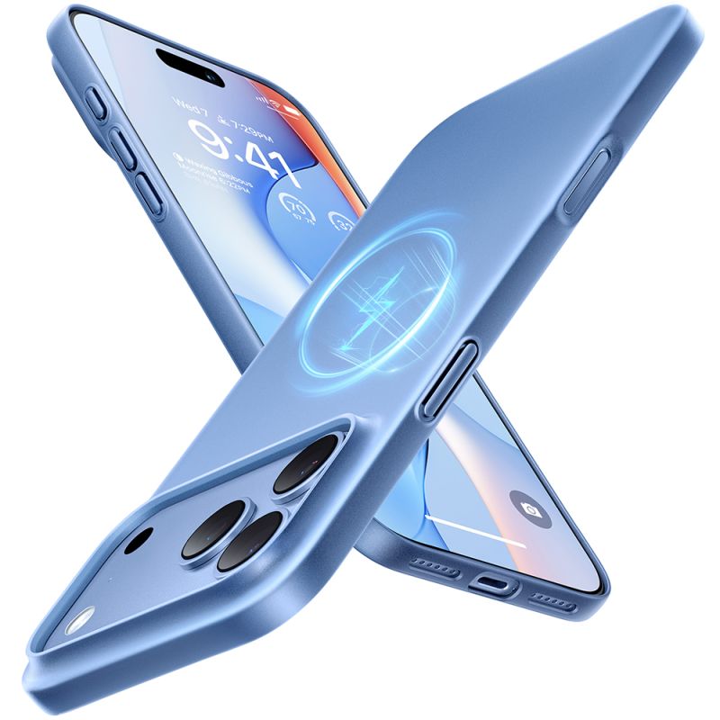 Husa pentru iPhone 18 Pro / iPhone 17 Pro - Torras OriginFit-Mag Series - Light Blue