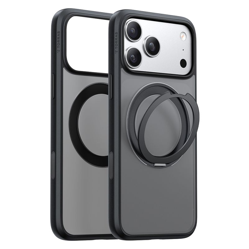 Husa pentru iPhone 18 Pro / iPhone 17 Pro - Torras Ostand O1 Guardian - Black