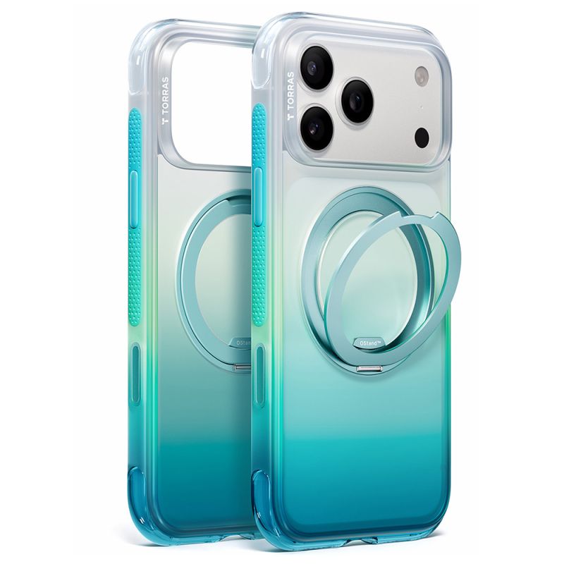 Husa pentru iPhone 18 Pro / iPhone 17 Pro - Torras Ostand O3 Air Gradient - Alaska Aurora