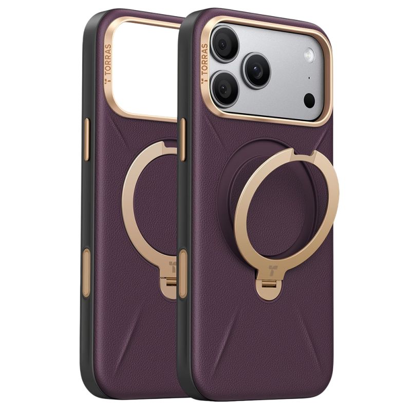 Husa pentru iPhone 18 Pro Max / iPhone 17 Pro Max - Torras QPRO Leather Series - Purple