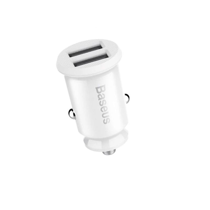 Incarcator Auto USB, 5V, 3.1A - Baseus Grain (CCALL-ML02) - White