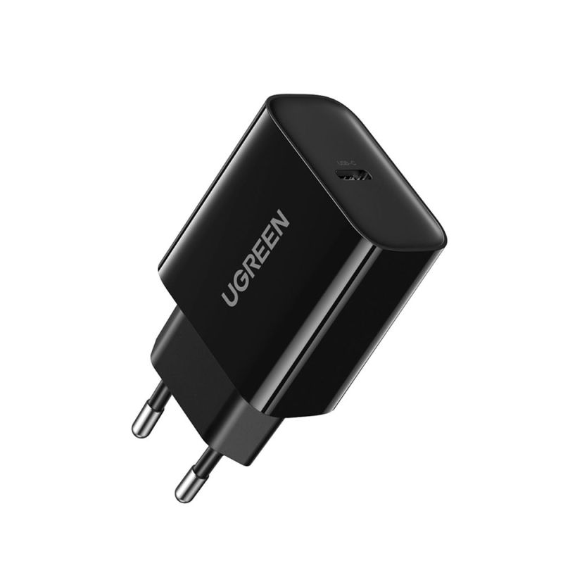Incarcator pentru Priza, Type-C, PD20W, 5V/3A, PD3.0, Quick Charge 4.0+, Fast Charge - Ugreen CD137 (10191) - Black